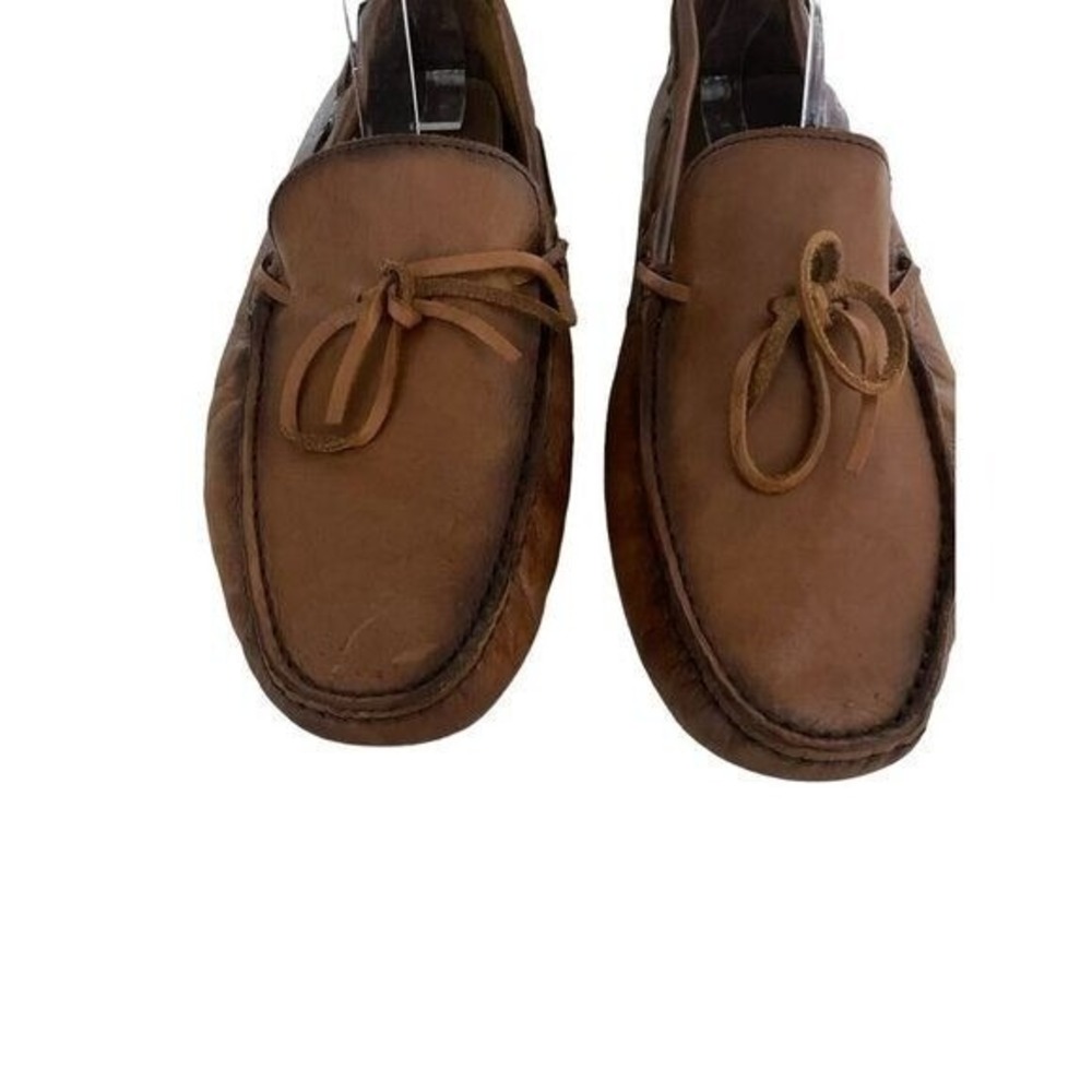 SAKS Fifth Avenue Men's Loafer Suede Leather Tassel Brown Size 10 - Picture 11 of 13